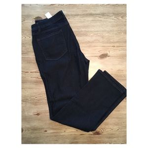 NWT LOFT Dark Wash Julie Curvy Straight-Cut Jean